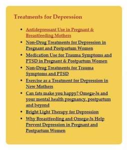 treatments for depression
